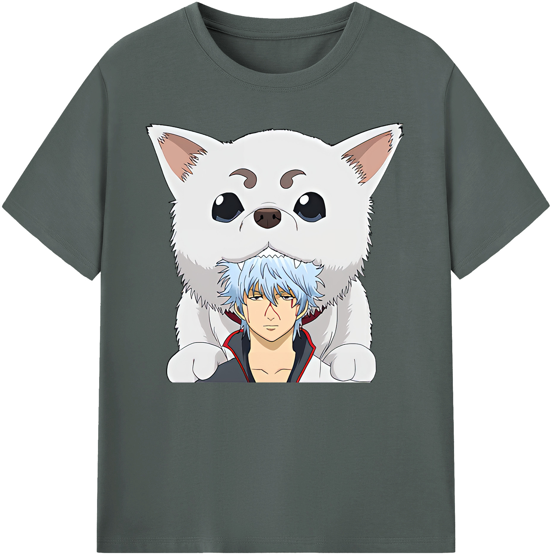 （画像用） ぎんたま 坂田銀時（さかたぎんとき） 神楽 志村新八（しむら しんぱち） GINTAMA Sakata Gintoki Kagura Shimura Shinpachi 綿100％ メンズ半袖Tシャツ｜肌触りやわらか＆通気性
